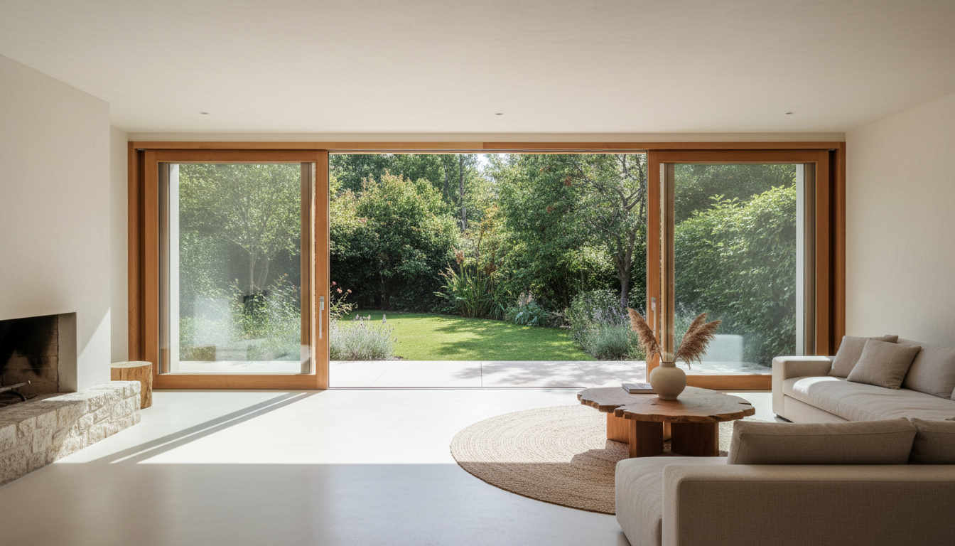 Moderna hiša z les-alu okni